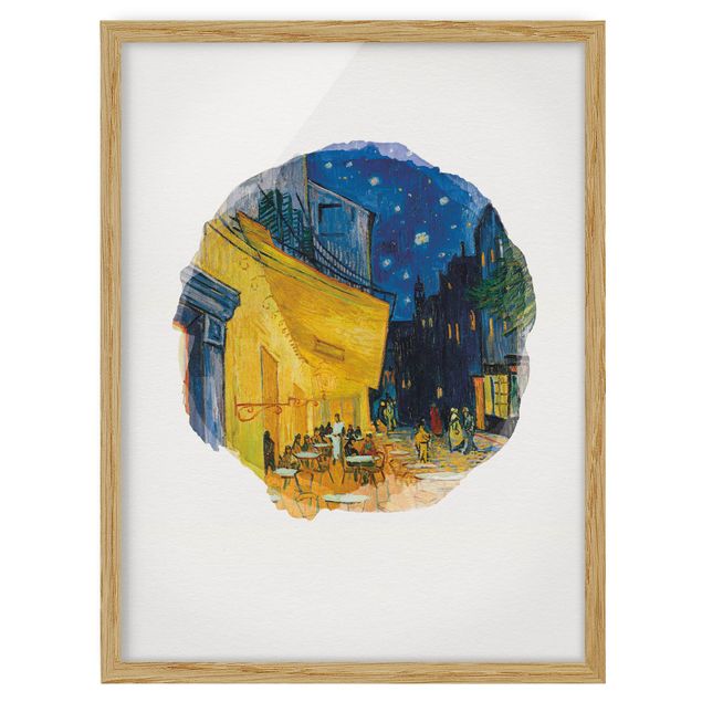 Van Gogh Gemälde Wasserfarben - Vincent van Gogh - Café-Terrasse in Arles