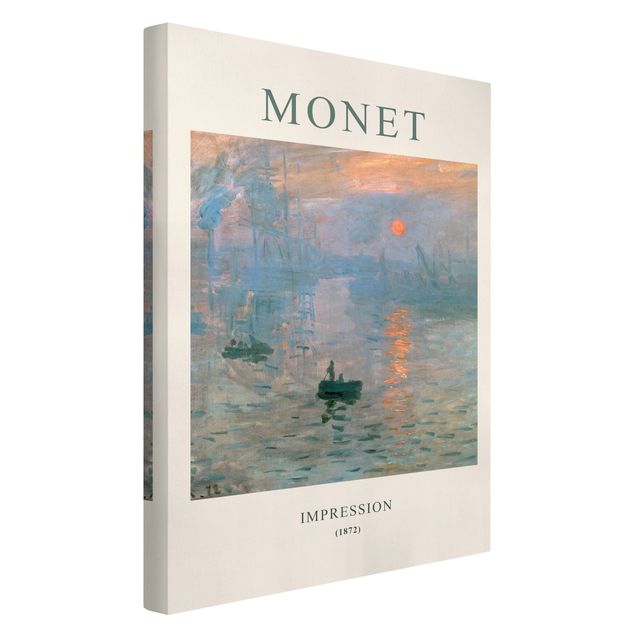 Leinwandbild - Claude Monet - Impression - Museumsedition - Hochformat 2:3
