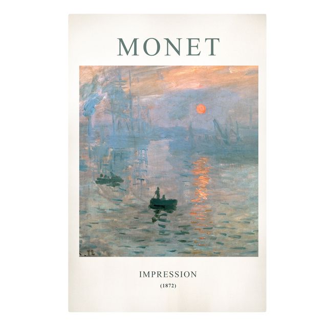 Leinwandbild - Claude Monet - Impression - Museumsedition - Hochformat 2:3