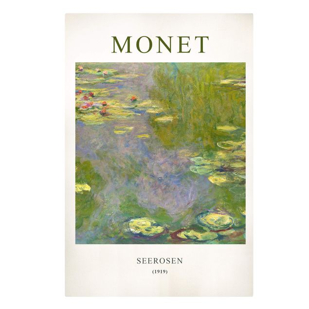 Leinwandbild - Claude Monet - Seerosen - Museumsedition - Hochformat 2:3