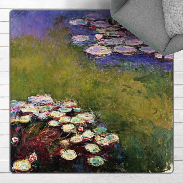 Teppich grün Claude Monet - Seerosen