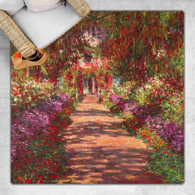 Teppich abstrakt Claude Monet - Weg in Monets Garten in Giverny