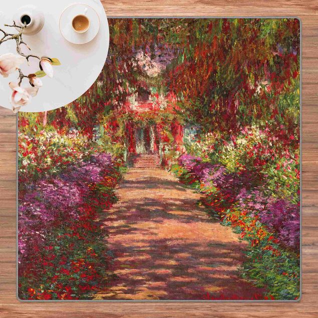Bunte Teppiche Claude Monet - Weg in Monets Garten in Giverny