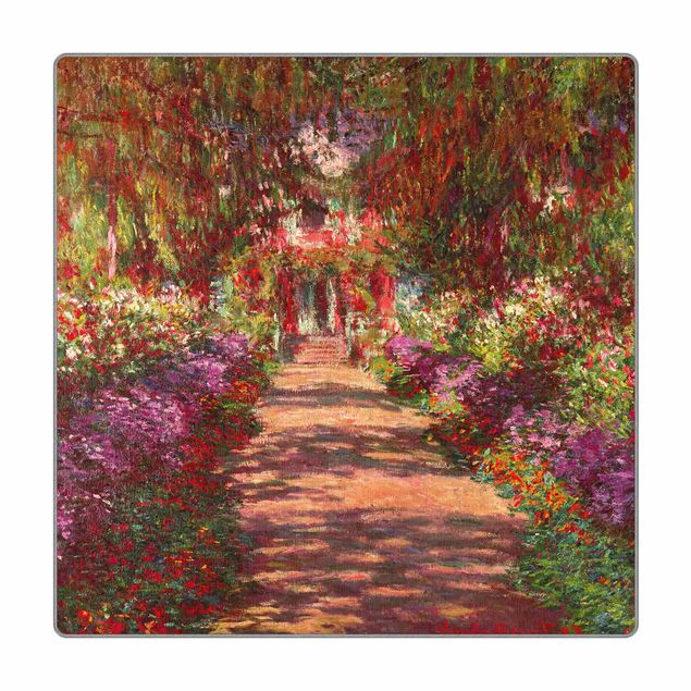 Teppich - Claude Monet - Weg in Monets Garten in Giverny