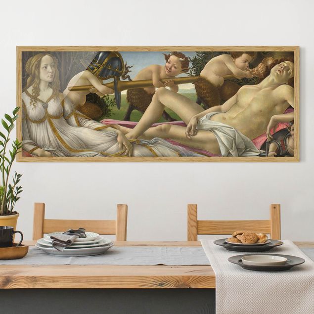 Moderne Bilder mit Rahmen Sandro Botticelli - Venus und Mars