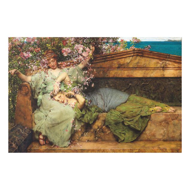 Glasbilder Sir Lawrence Alma-Tadema - Im Rosengarten