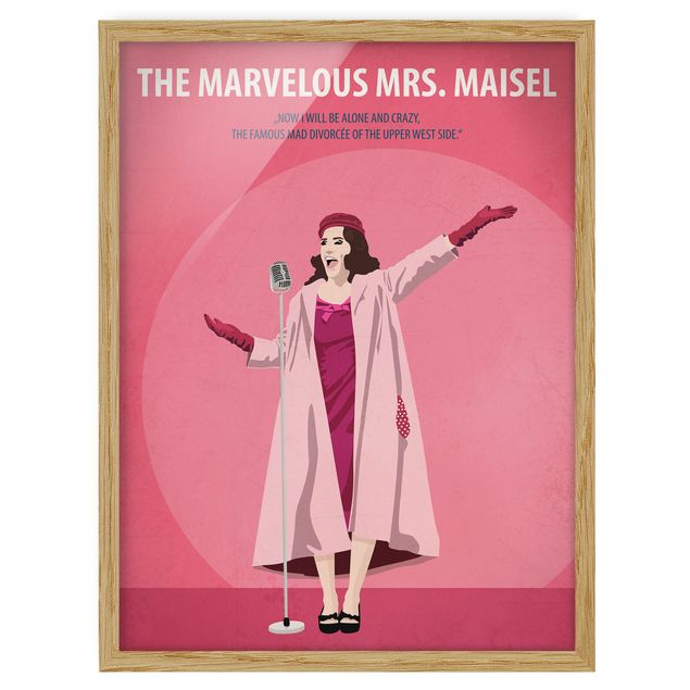 gerahmte Bilder Filmposter The Marvelous Mrs Maisel
