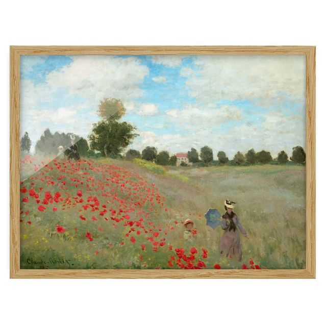 Monet Bilder Claude Monet - Mohnfeld bei Argenteuil