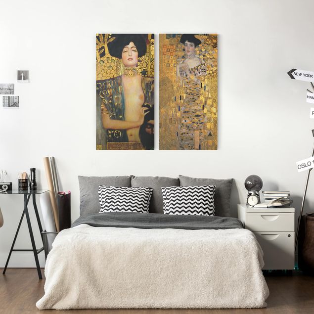Art Deco Bilder Gustav Klimt - Judith und Adele