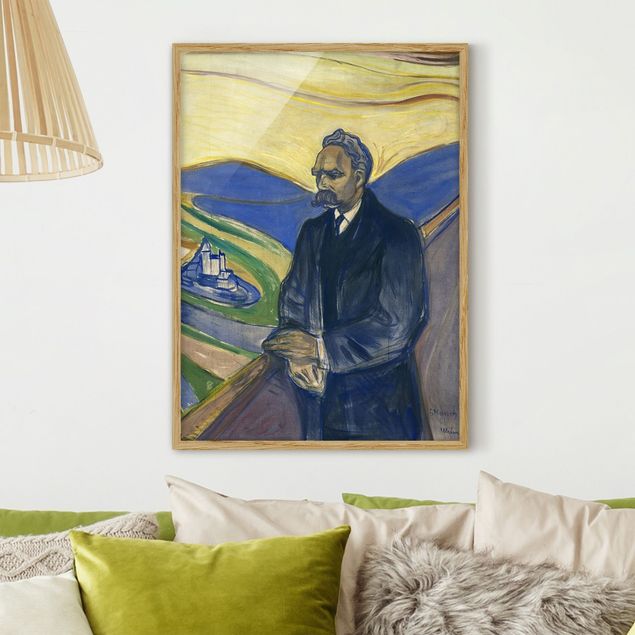 Impressionistische Bilder Edvard Munch - Porträt Nietzsche