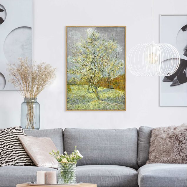 Moderne Bilder mit Rahmen Vincent van Gogh - Pfirsichbaum rosa