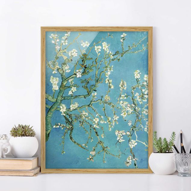 Kunstdrucke mit Rahmen Vincent van Gogh - Mandelblüte
