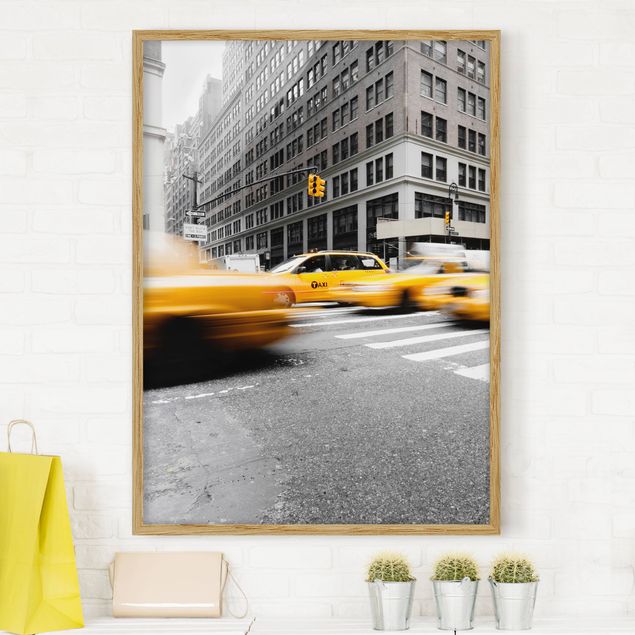 Moderne Bilder mit Rahmen Rasantes New York