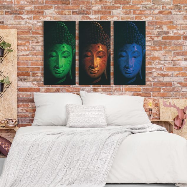 Leinwandbilder Triple Buddha