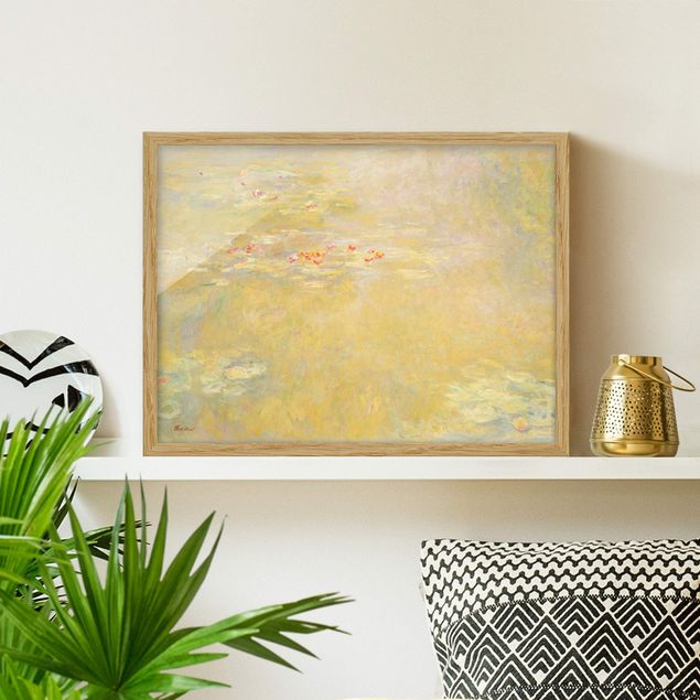 Moderne Bilder mit Rahmen Claude Monet - Seerosenteich