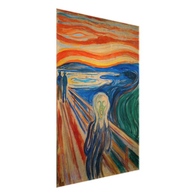 Glasbilder XXL Edvard Munch - Der Schrei