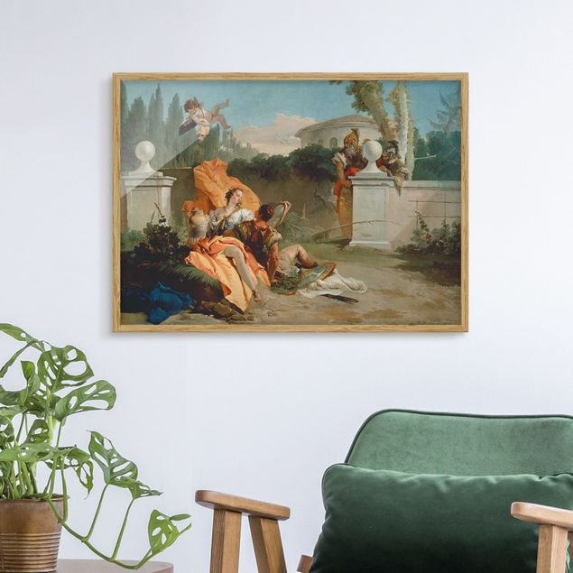 Moderne Bilder mit Rahmen Giovanni Battista Tiepolo - Rinaldo und Armida