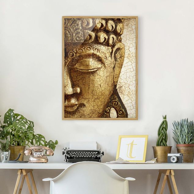 Moderne Bilder mit Rahmen Vintage Buddha