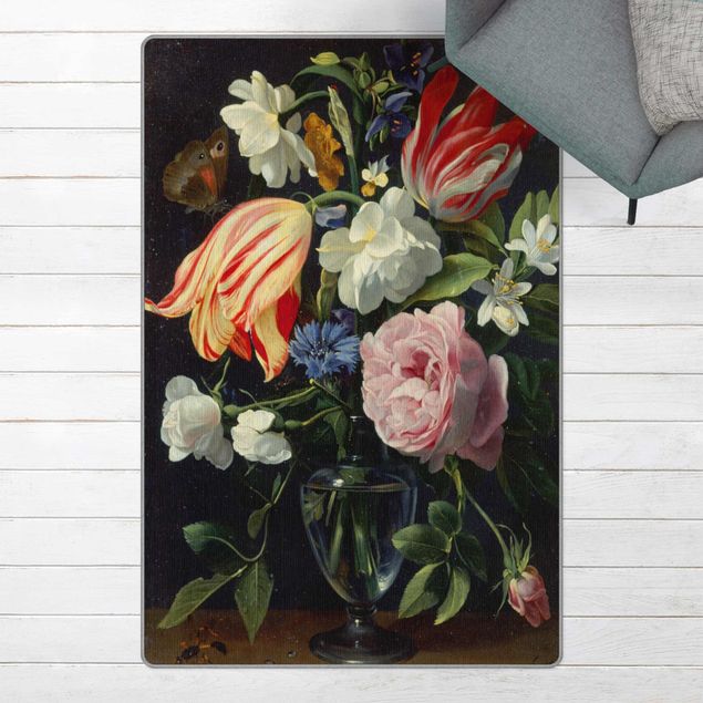 Teppich Blumenmuster Daniel Seghers - Vase mit Blumen