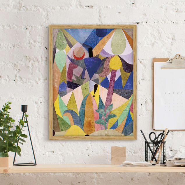 Kunstdrucke mit Rahmen Paul Klee - Mildtropische Landschaft