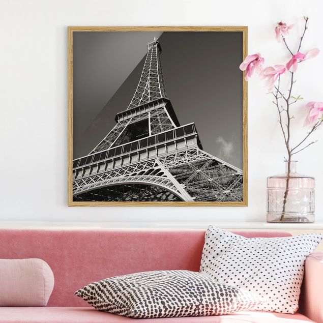 Skylines Bilder mit Rahmen Eiffelturm