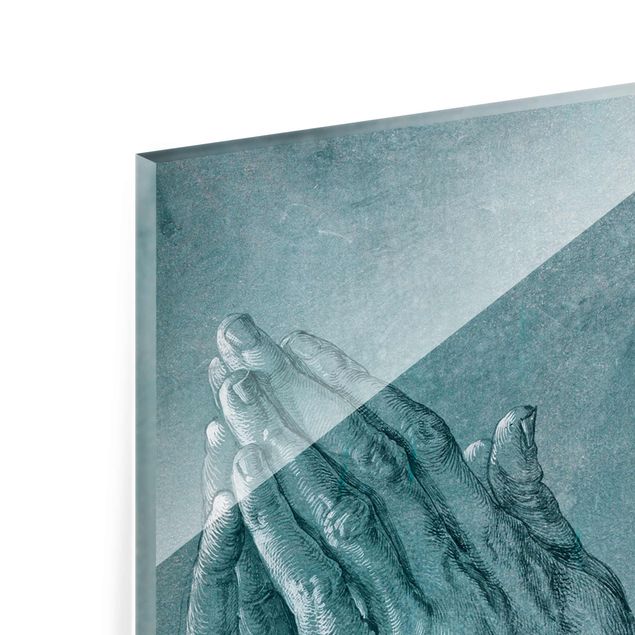 Glasbild - Albrecht Dürer - Studie zu Betende Hände - Hochformat 4:3