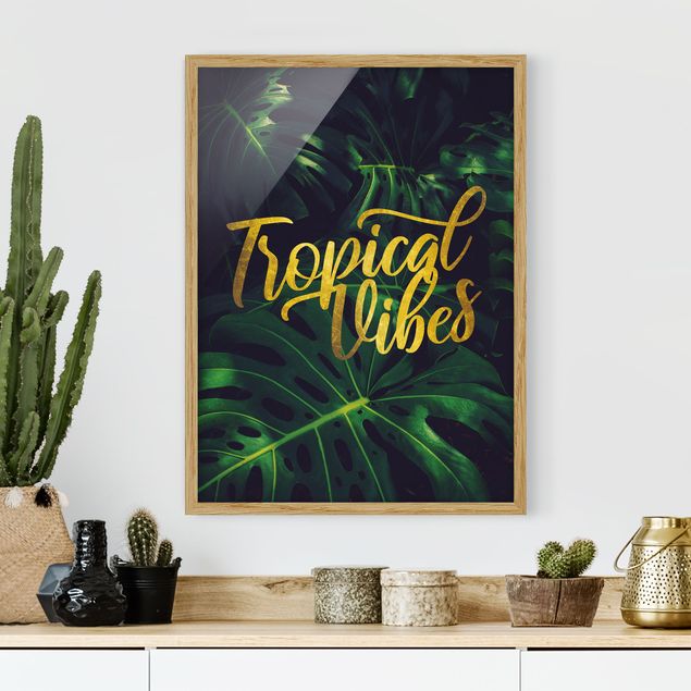 Moderne Bilder mit Rahmen Dschungel - Tropical Vibes