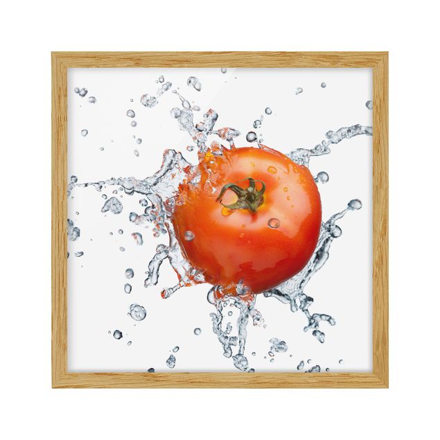 Bild mit Rahmen - Frische Tomate - Quadrat 1:1
