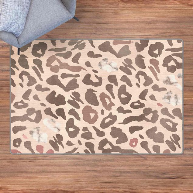 Teppich rosa Der Leopard im Boudoir