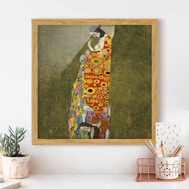 Jugendstil Gemälde Gustav Klimt - Die Hoffnung II