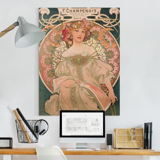 Jugendstil Bilder Alfons Mucha - Plakat für F. Champenois