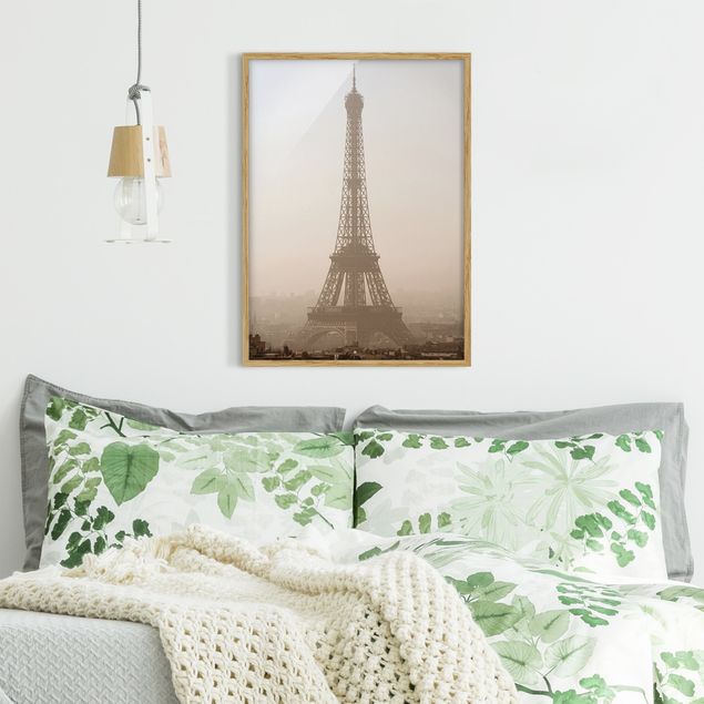 Skylines Bilder mit Rahmen Tour Eiffel