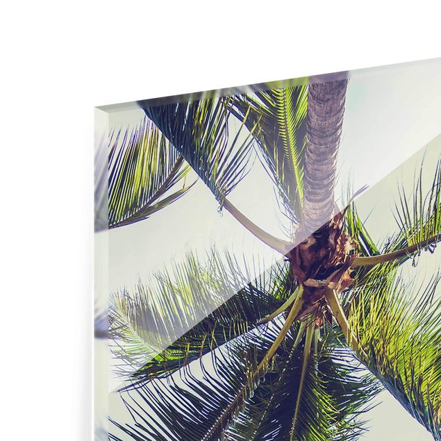 Glasbild - Die Palmen - Hochformat