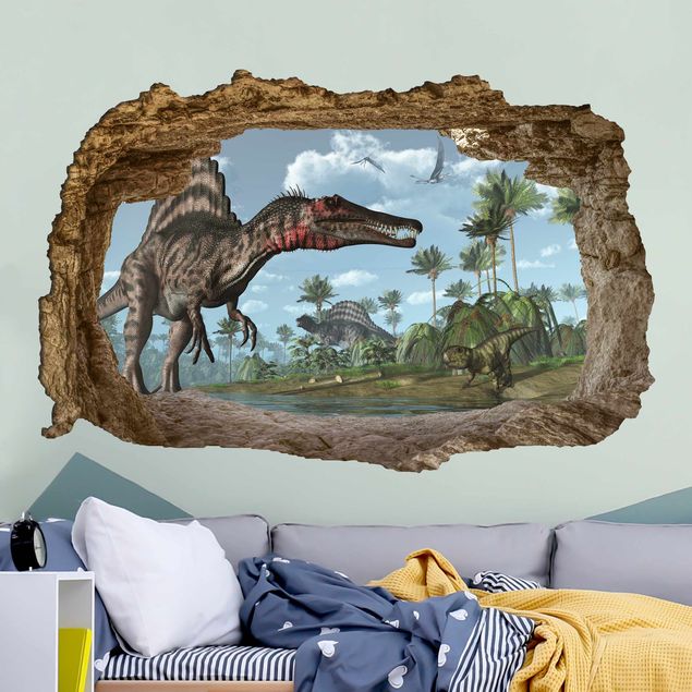 Wandtattoo - Dinosaurier Landschaft