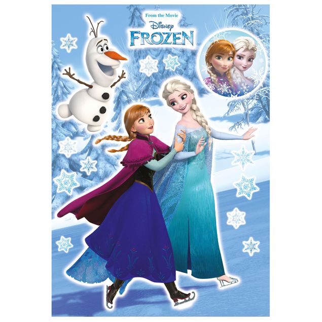 Wandtattoo - Disney's Die Eiskönigin - Anna und Elsa