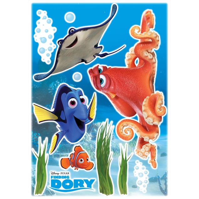 Wandsticker Fische Disney's Findet Dorie - Dorie und Freunde