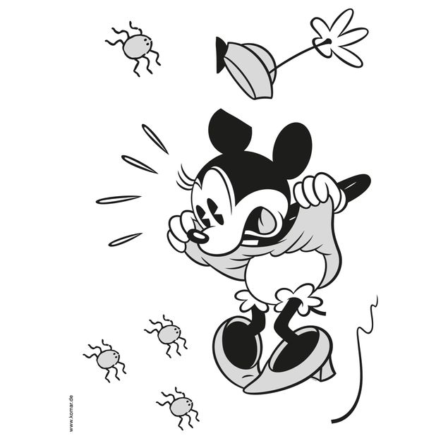 Wandsticker Tiere Disney - Minnie Mouse - Schrei