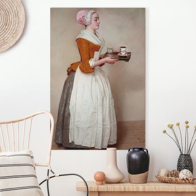 Leinwandbilder Vintage Jean Etienne Liotard - Das Schokoladenmädchen