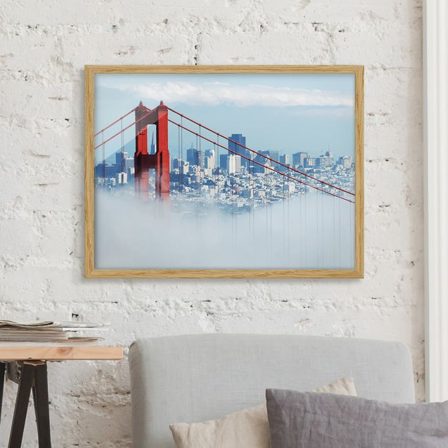 Skylines Bilder mit Rahmen Good Morning San Francisco!