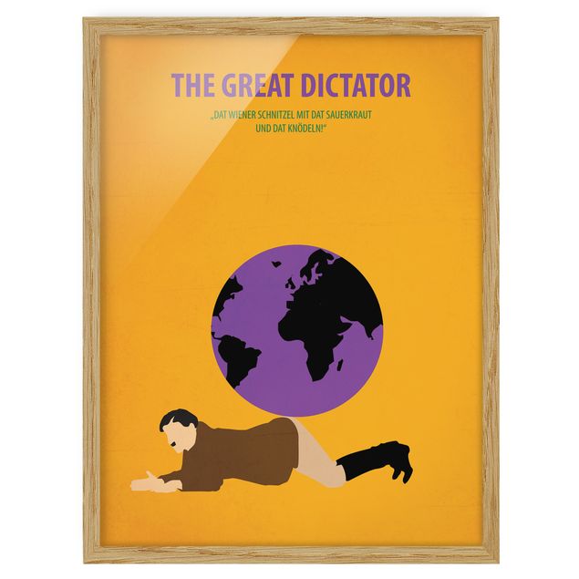 Wandbilder mit Rahmen Filmposter The great dictator