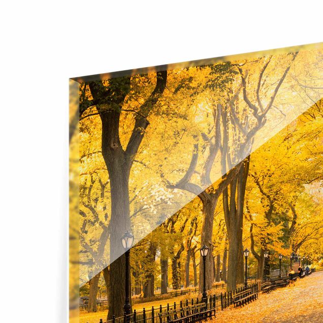 Glasbild - Herbst im Central Park - Querformat 4:3
