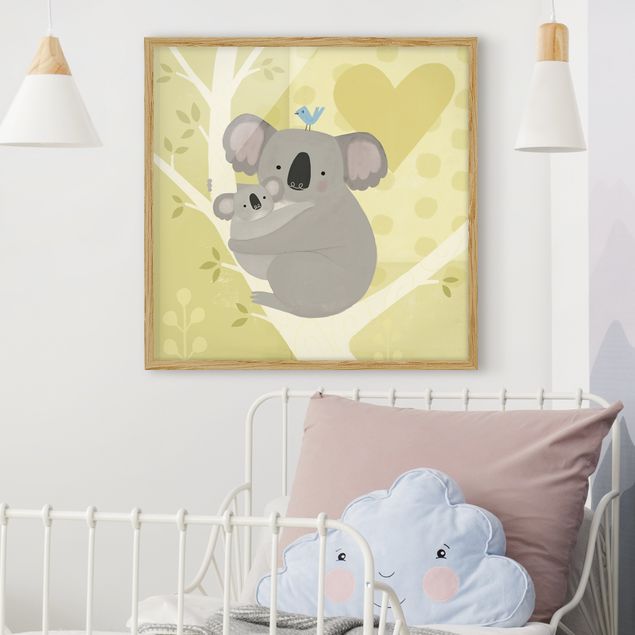Moderne Bilder mit Rahmen Mama und ich - Koalas