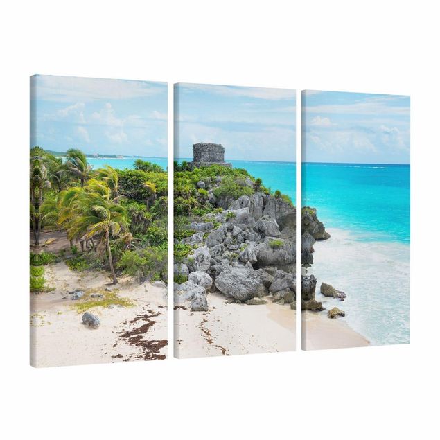 Wandbilder Karibikküste Tulum Ruinen