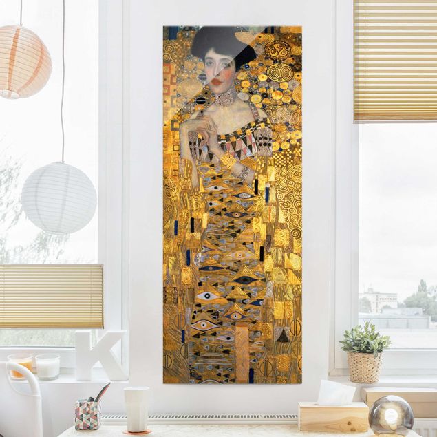 Glasbild - Gustav Klimt - Adele Bloch-Bauer I - Panel
