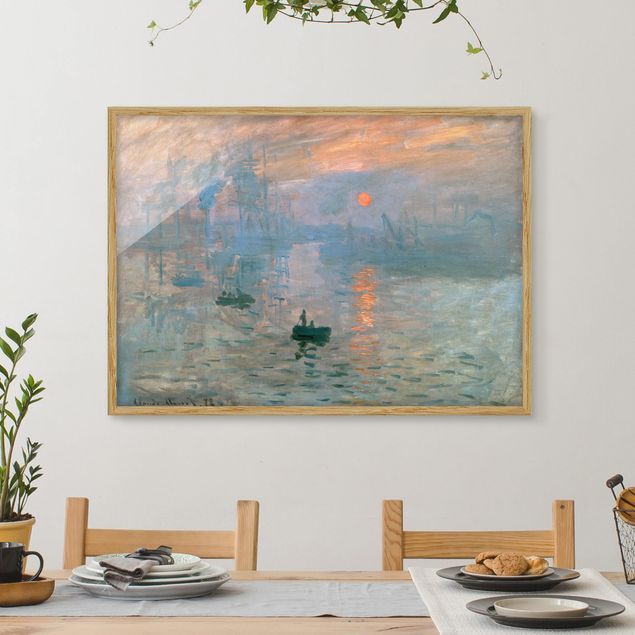 Kunstdrucke mit Rahmen Claude Monet - Impression