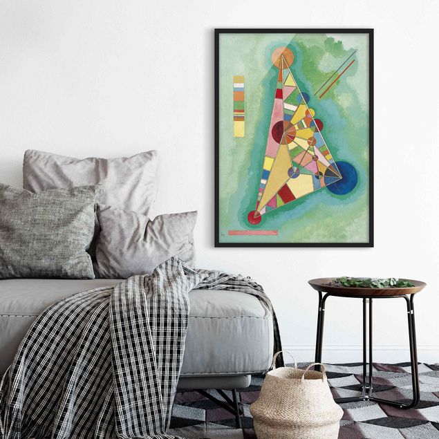 Bild mit Rahmen - Wassily Kandinsky - Dreieck - Hochformat 3:4