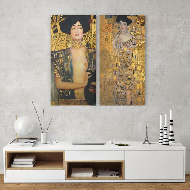 Leinwandbilder Vintage Gustav Klimt - Judith und Adele