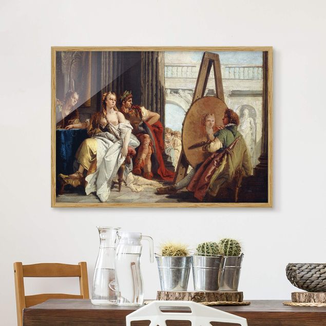 Kunstdrucke mit Rahmen Giovanni Battista Tiepolo - Alexander der Große
