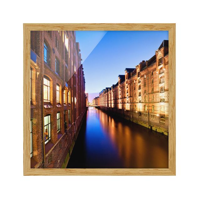 Bilder mit Rahmen Hamburg Speicherstadt
