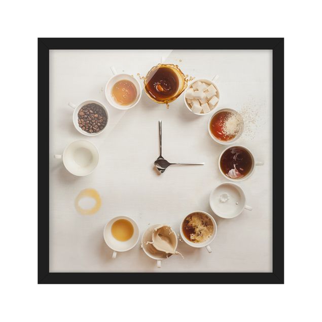 Bild mit Rahmen - Coffee Time - Quadrat 1:1